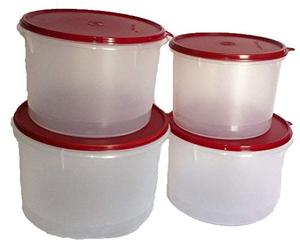 Tupperware super Storer set, Large 1 PC (5 LT), medio, 2 pz (3 LT), Small 1 PC (2.5 LT)