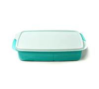 Tupperware to Go - Contenitore per il pranzo, 1 l, colore: Turchese chiaro con divisorio