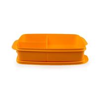 Tupperware To Go - Contenitore per il pranzo Clevere Pause 1 l, arancione con divisorio (incluso 1 x sementi biologici)