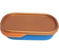Tupperware To Go - Contenitore per il pranzo intelligente Pause, 120 ml, con divisorio, Eco+, per la scuola, colore: blu e oro