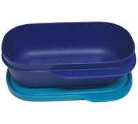Tupperware to Go Lunch Box Clevere Pause 120 ml, contenitore per il pranzo con divisorio Eco+ Scuola (120 ml, blu turchese)