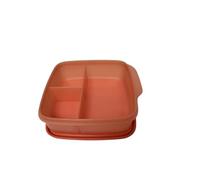 Tupperware to Go Lunch Box clevere Pause 550 ml, contenitore per il pranzo con divisorio Eco+ per la scuola, con separazione, 550 ml, scatola separata, scuola, asilo, lavoro, arancione