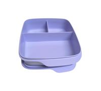 Tupperware to Go Lunch Box intelligente Pause 550 ml, contenitore per il pranzo con divisorio Eco+, scatola per la scuola, con separazione, colore: lilla