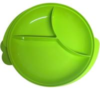 Tupperware to Go XL - Contenitore per il pranzo Clevere Pause rotondo, 900 ml, con divisorio Eco+, per la scuola, con divisione, colore: verde, 900 ml