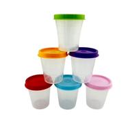 Tupperware Tupper Minis - Set di 6 contenitori da 60 ml, colori assortiti