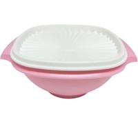 Tupperware Wonderlier - Ciotola solare da 828 ml con coperchio, ciotola salvafreschezza, insalatiera, contenitore ermetico, rosa rosa con coperchio bianco
