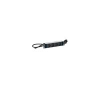 TUPS039 Lanview POWER STRIP 10" - 4WAY - ALUMINIUM FINISH - 2M CABLE TUPS039