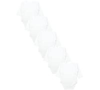 TupTam Body Neonato - Body Neonato 0-3 Mesi 5 Pezzi, Body Bambino Cotone 100%, Apertura Frontale, Unisex, Bianco, 50