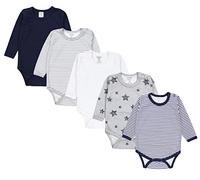 TupTam Body neonato manica lunga 5 pezzi - Cotone, OEKO-TEX, Mix di colori 4, 98