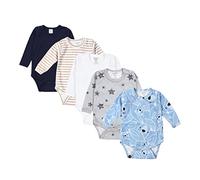 TupTam Body neonato manica lunga 5 pezzi - Cotone, OEKO-TEX, Mix di colori 6, 92