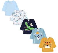 TupTam Camicia per Bambino a Maniche Lunghe Pacco da 5