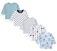 TupTam Camicia per Bambino a Maniche Lunghe Pacco da 5, Multicolore 10, 80