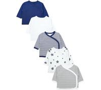 TupTam Camicia per Bambino Neonato a Maniche Lunghe 5 Pezzi, Multicolore 8, 80