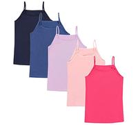 TupTam Canottiera Bambina - Set 5 Canottiere Bambina in Cotone Morbido e Traspirante