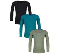 TupTam Canottiera Bambino - Set 3 Canottiere Maniche Lunghe, 100% Cotone, Morbide e Traspiranti, Mix di Colori 3, 152