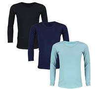 TupTam Canottiera Bambino - Set 3 Canottiere Maniche Lunghe, 100% Cotone, Morbide e Traspiranti, Mix di Colori 2, 110