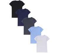 TupTam Canottiera Bambino - Set 5 Canottiere Maniche Corte, 100% Cotone, Morbide e Traspiranti
