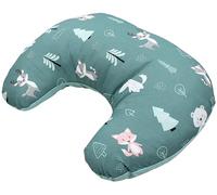 TupTam Cuscino per Allattamento con Zip Neonati, Foresta/Volpe/Capriolo/Riccio/Orsetto/Verde/Menta