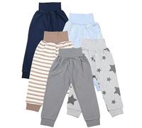 TupTam Pantaloni Bambino 5 Pezzi - Pantaloni Tuta Cotone per Bambini e Neonati, Morbidi e Comodi, Oeko-Tex, Ragazzo 7, 62