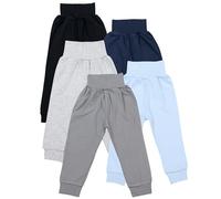 TupTam Pantaloni Bambino 5 Pezzi - Pantaloni Tuta Cotone per Bambini e Neonati, Morbidi e Comodi, Oeko-Tex, Ragazzo 5, 62