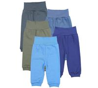 TupTam Pantaloni Bambino 5 Pezzi - Pantaloni Tuta Cotone per Bambini e Neonati, Morbidi e Comodi, Oeko-Tex, Ragazzo 2, 62
