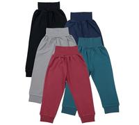 TupTam Pantaloni Bambino 5 Pezzi - Pantaloni Tuta Cotone per Bambini e Neonati, Morbidi e Comodi, Oeko-Tex, Ragazzo 6, 62