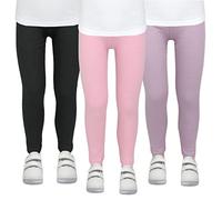 TupTam Ragazze Leggings Thermo Invernali Pantaloni Termici 3 Pack, Nero/Viola/Rosa, 104