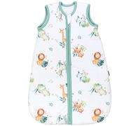 TupTam Sacco Nanna 2.5 TOG Tutte le Stagioni - Sacco Nanna Neonato, Cotone OEKO-TEX, Safari (leone, giraffa, elefante), 80-86