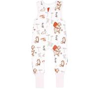 TupTam Sacco Nanna con Piedini - Sacco Nanna Neonato Tutto l’Anno 2.5 TOG in Cotone OEKO-TEX, Animali della foresta con piede ribaltabile, 104-110