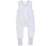 TupTam Sacco Nanna con Piedini - Sacco Nanna Neonato Tutto l’Anno 2.5 TOG in Cotone OEKO-TEX, Nuvola stella luna con piede ribaltabile, 80-86