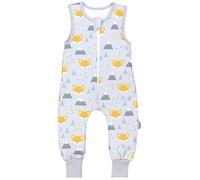 TupTam Sacco Nanna con Piedini - Sacco Nanna Neonato Tutto l’Anno 2.5 TOG in Cotone OEKO-TEX, Volpe gialla in inverno, 80-86