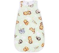 TupTam Sacco Nanna Neonato 2.5 TOG - Sacco Nanna Tutto L’anno con Cerniera Laterale, Cotone OEKO-TEX, Animali africani, 56-62