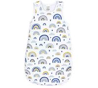 TupTam Sacco Nanna Neonato 2.5 TOG - Sacco Nanna Tutto L’anno con Cerniera Laterale, Cotone OEKO-TEX, Arcobaleno/Blu, 56-62