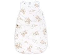 TupTam Sacco Nanna Neonato 2.5 TOG - Sacco Nanna Tutto L’anno con Cerniera Laterale, Cotone OEKO-TEX, Orsi su nuvole e arcobaleni, 68-74