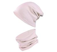 TupTam Set berretto e sciarpa bambini - Morbido set autunno inverno, Rosa cipria, 52-56
