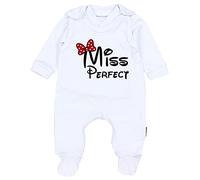TupTam Set di Bambini Pagliaccetti Stampati e Coprifasce, Miss Perfect/Bianco, 62