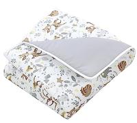 TupTam Tappeto gioco neonato 120x120 cm - Imbottito, morbido, cotone, Animali Selvatici