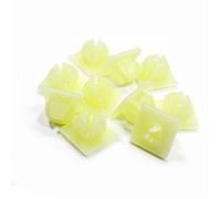 Tuqiang 10 pezzi Rivets en plastique pour voitures Clip de rivet Fixation de doublure d'aile Rivet de fixation de carrosserie Fixation Universal Car Lock (stile 76)
