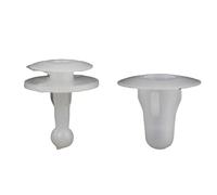 Tuqiang 10 pezzi Rivets en plastique pour voitures Clip de rivet Fixation de doublure d'aile Rivet de fixation de carrosserie Fixation Universal Car Lock (stile 229)