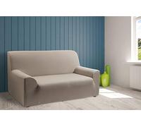 tural - Fodera Copridivano bielastica Beige per Divani “Mileto”. 1 Posto/Poltrona (70-100 cm) | Fascia Elastica adattiva | Facile Montaggio | Disponibile in Diverse Misure