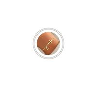 Turandoss Bracciale da donna in oro con croce e lettere, placcato oro 14 carati, con perline colorate, regalo per comunione, cresima, ragazza, braccialetto personalizzato, Eine Grösse, Metallo, Non