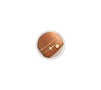 Turandoss Bracciale in oro da donna con croce, placcato oro 14 carati, con lettere dalla A alla Z, regalo personalizzato per donne, ragazze, fidanzate, Eine Grösse, Metallo, Non pietra preziosa