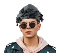 Turban For Men - Sweat Wicking Cooling Vintage Twist Head Wraps - Stretch Soft Comfortable Satin Lined Turban Halo Turbans Scarf Tie For Cycling Travel Sports