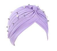 Turbante Cappelli per le Donne Volant Perline Pre Legato Caps Chemo Beanies Cancro Skull Caps Headwear Copricapo Copertura dei capelli