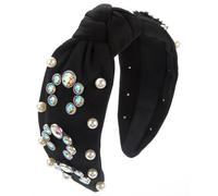 Turbante Cerchietto annodato per le Donne Anti-Slip Dei Capelli Della Molla Perline Strass Strumenti Per Capelli Per Le Ragazze