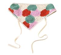 Turbante da donna a forma di fragola, foulard, foulard, fascia per capelli, sciarpa per la testa, accessorio per foto, accessori per foto all'uncinetto