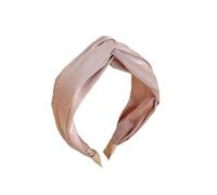 Turbante estivo da donna alla moda a tesa larga con cristalli annodati accessori per capelli