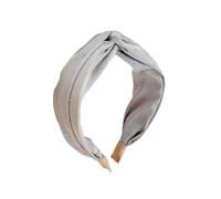 Turbante estivo da donna alla moda a tesa larga con cristalli annodati accessori per capelli