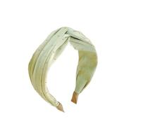 Turbante estivo da donna alla moda a tesa larga con cristalli annodati accessori per capelli