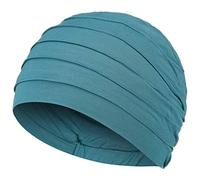 Turbante in Viscosa di Bambù Yoga blu oceano